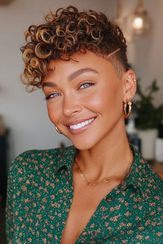 Desert smoke tapered pixie style