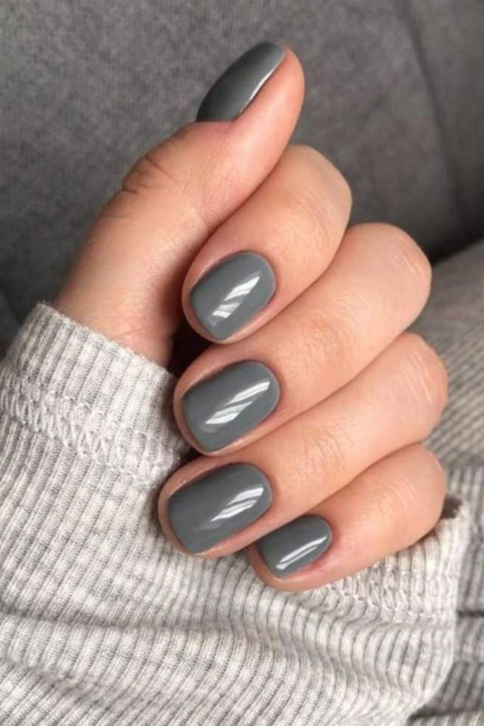 Graphite steel industrial grey square nails