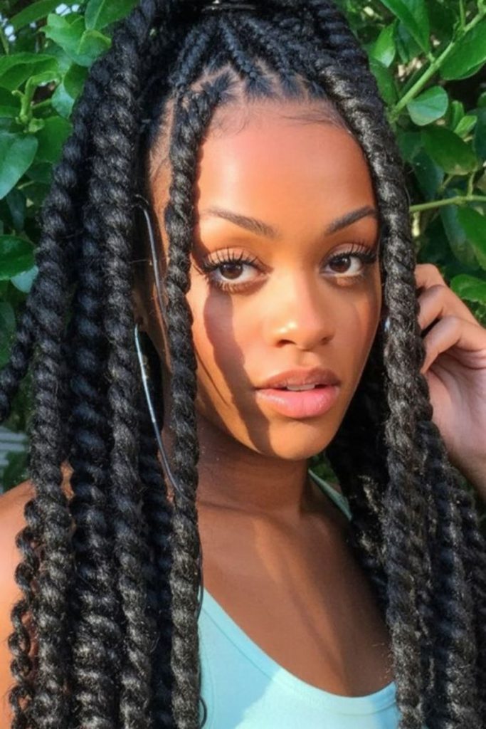 Jumbo passion twists bold crochet style.