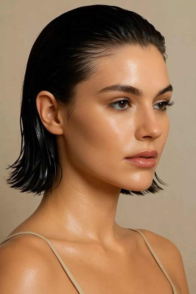 Sleek wet bob pool style