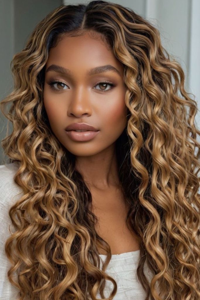 Loose curl wave blend soft relaxed texture
