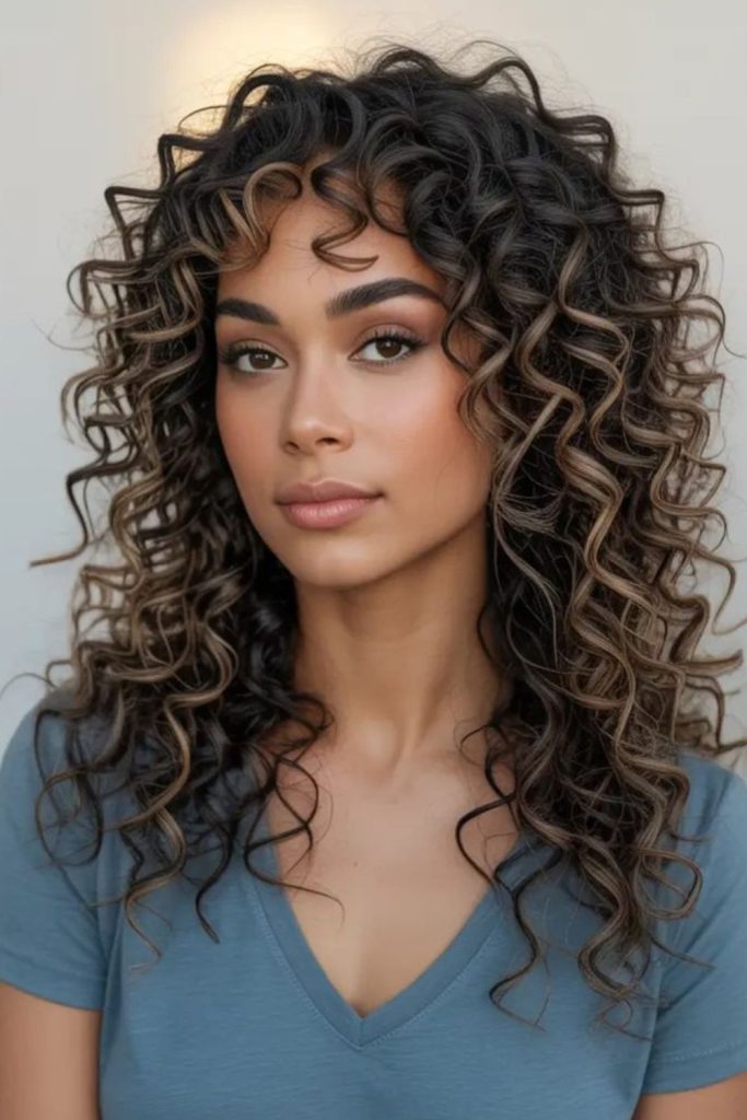 Dreamy soft curls with misty ethereal movement.
