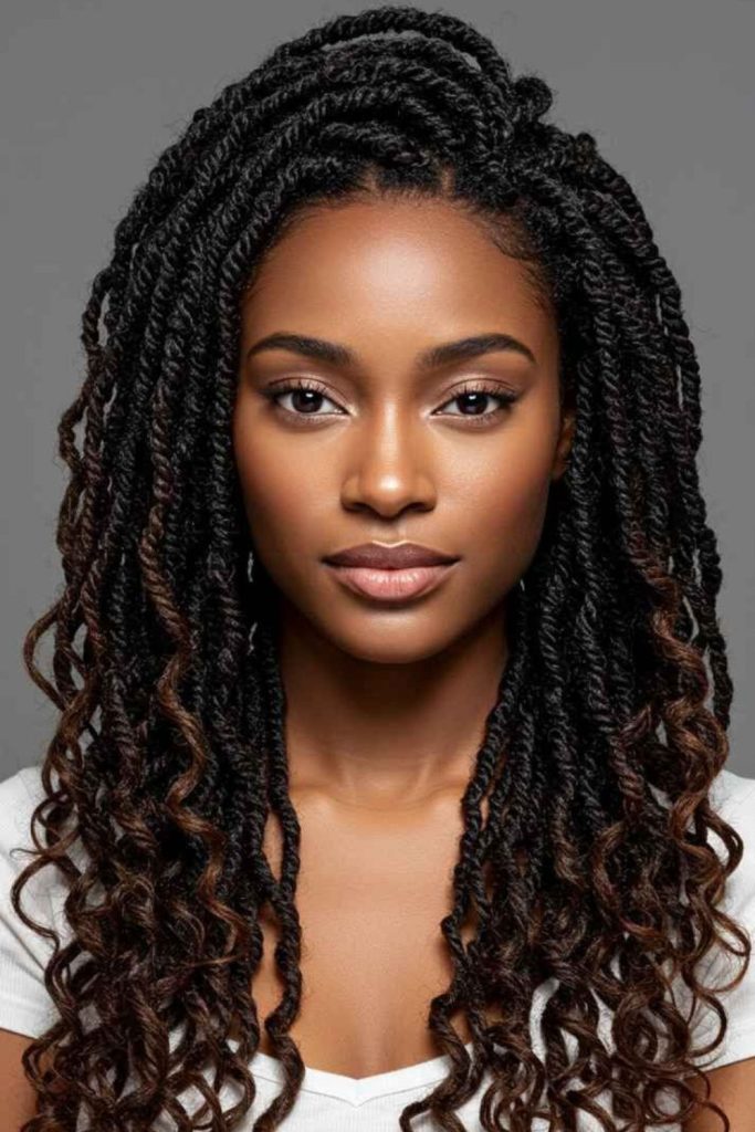 Micro crochet twists silky lightweight flow.