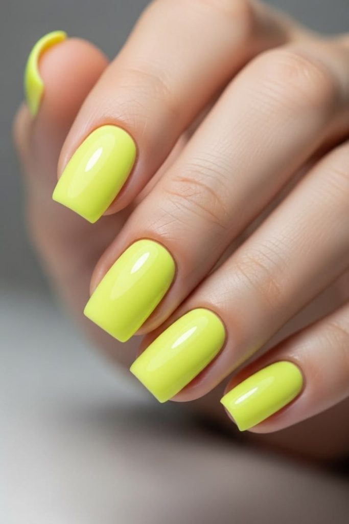 Banana split yellow nail mix