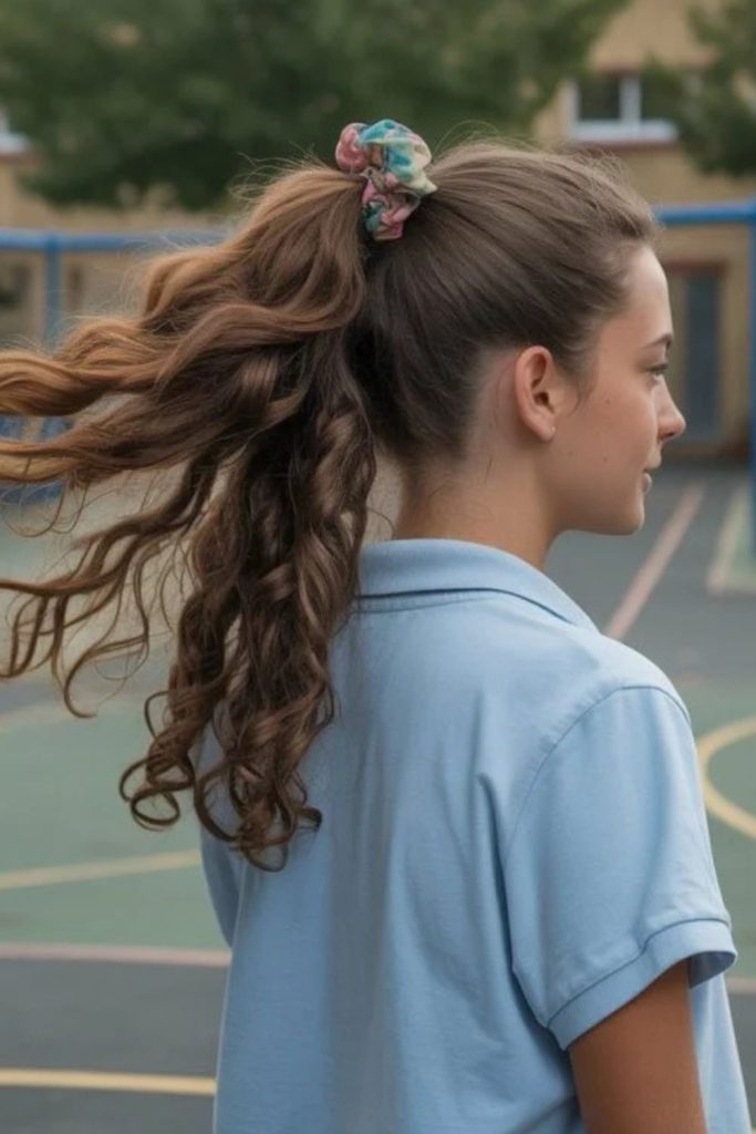 High pony with ocean coil movement
