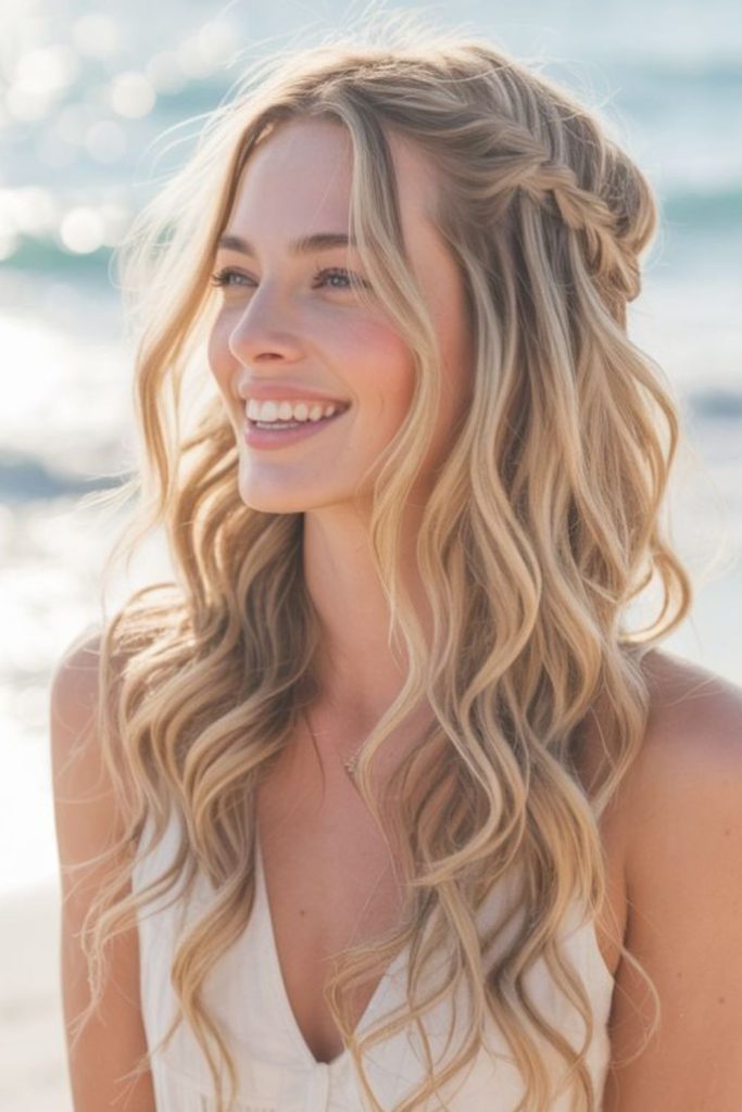 Defined curls light beach bounce