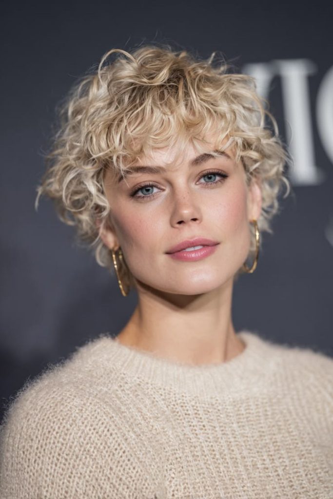 Prism shine curly pixie haircut