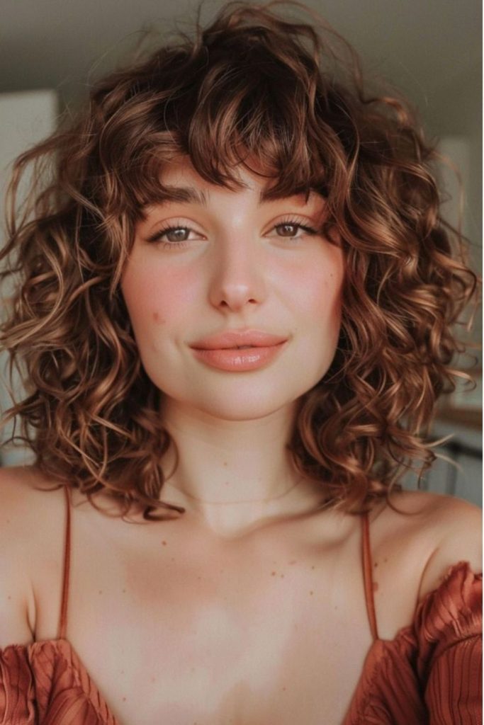Soft floral inspired curls with delicate romantic elegance.