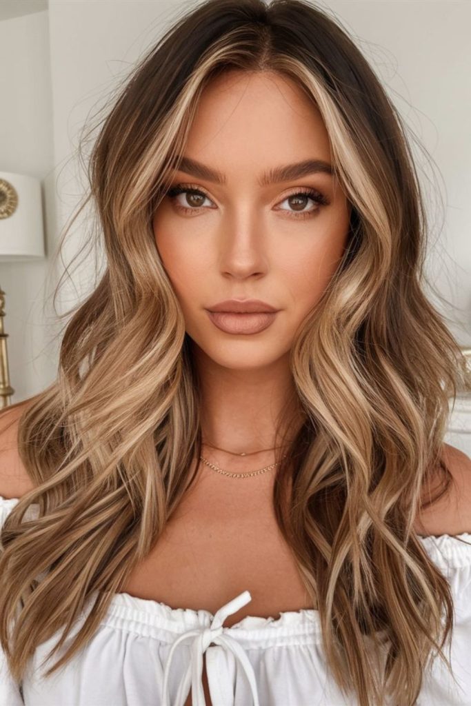 Smoky brunette with muted gold highlights.