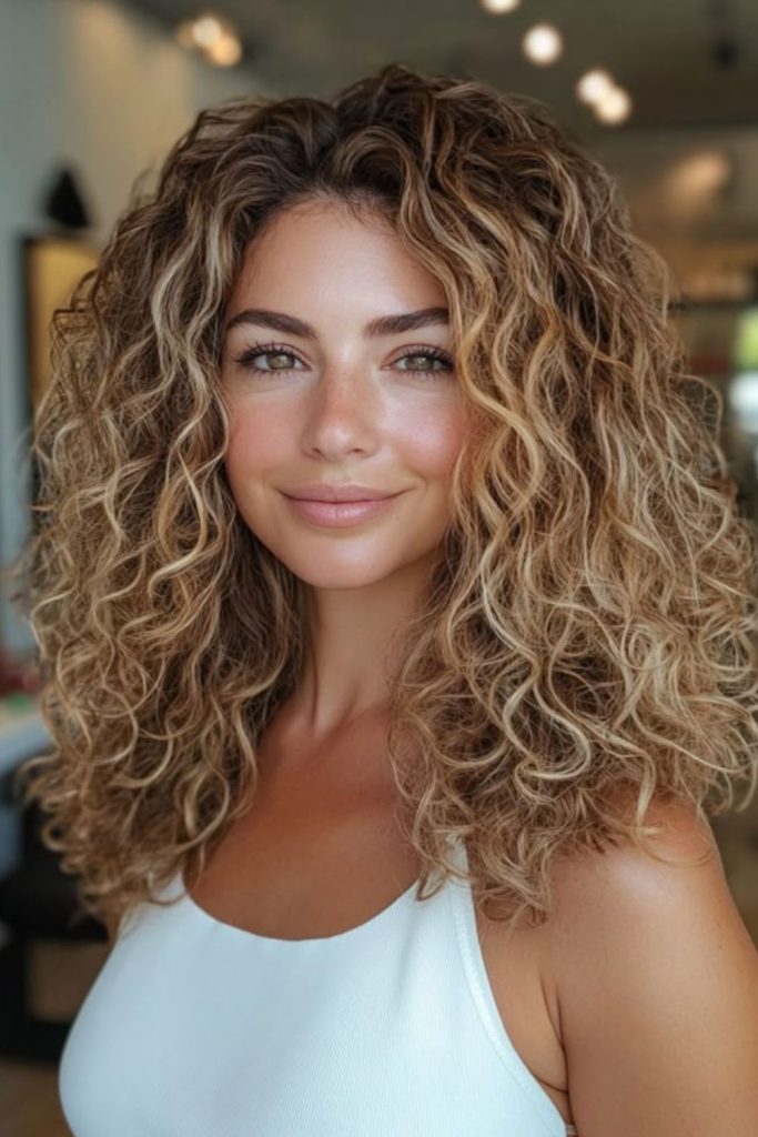 Soft cloud curls fluffy airy natural volume