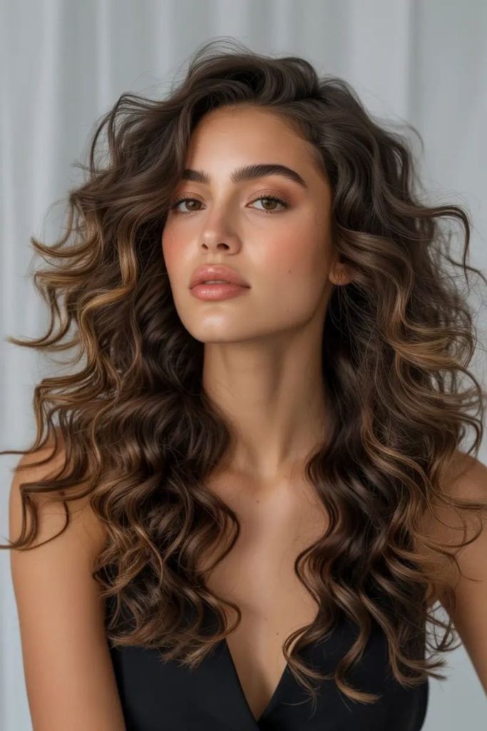 Stormy wave curls cascading with strong dynamic flow