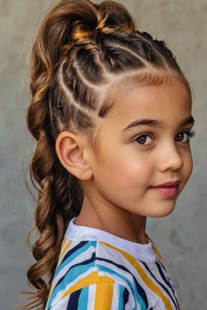 Twisted crown updo with soft elegance