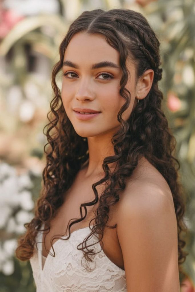 Elegant soft velvet spiral curls.