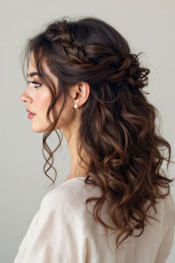 Soft halo curls with elegance.