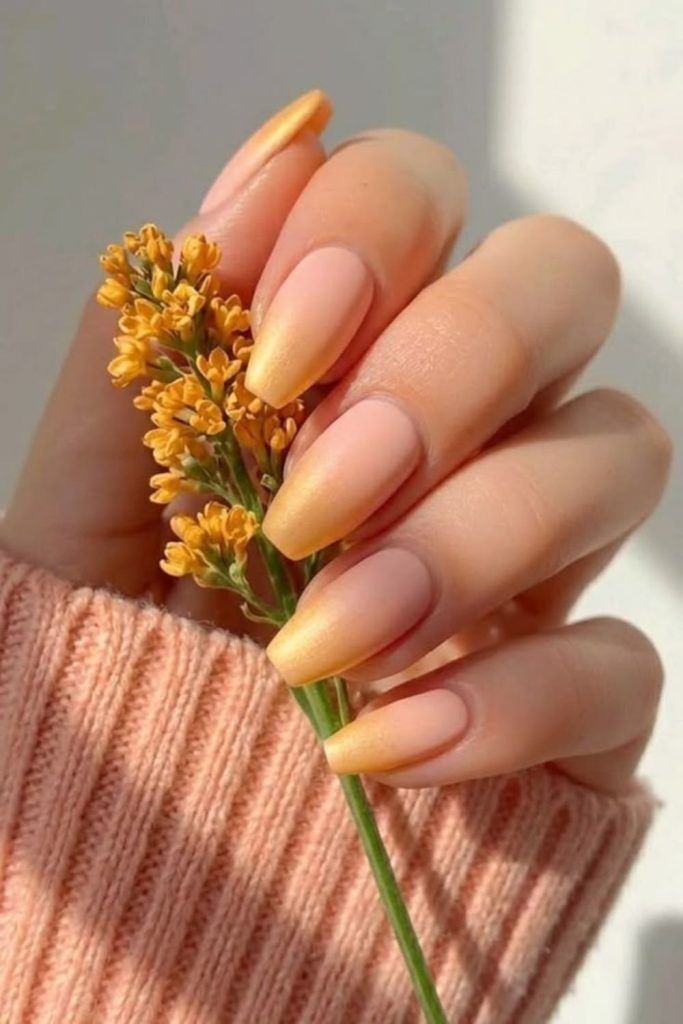 Soft butter yellow creamy nail polish