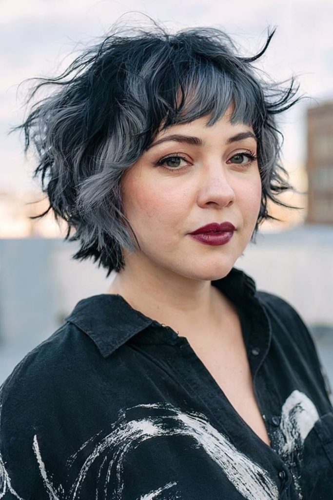 Chic micro bob above jawline