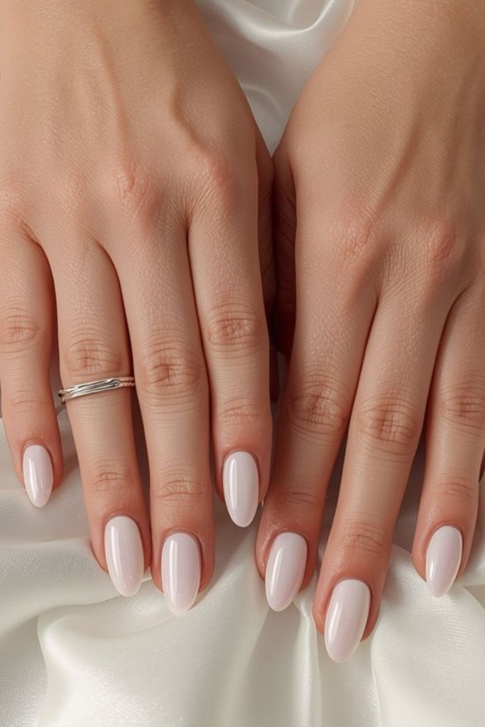 Coconut milk creamy minimalist summer nails