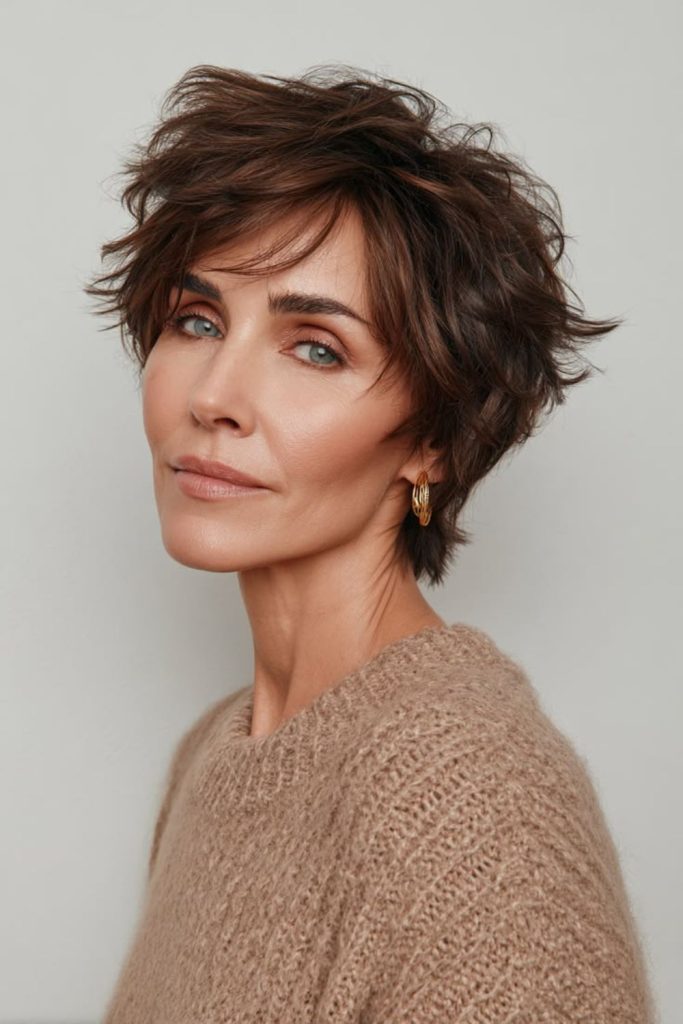 Textured crop featuring choppy layers.