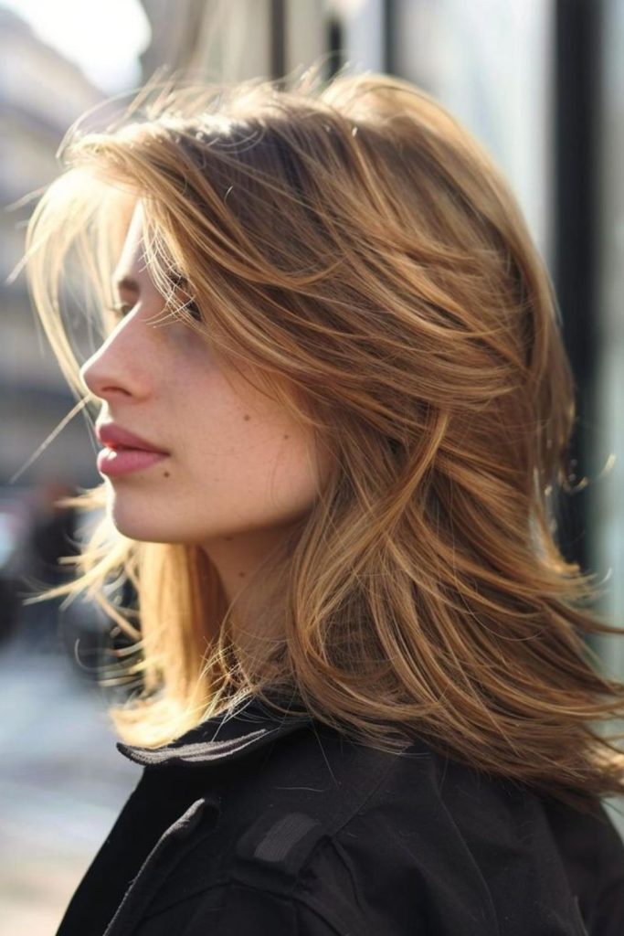 Soft petal layers with movement.