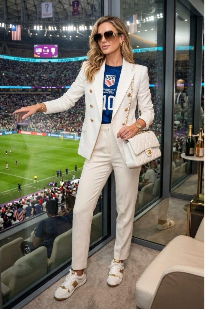 Luxury World Cup jersey elegant outfit