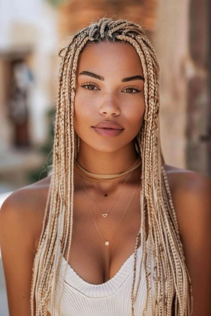 Ivory flame soft glowing braid aesthetic