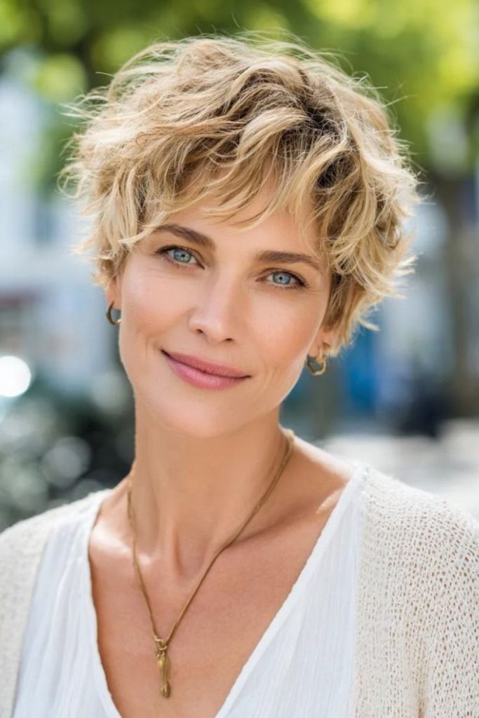 Layered pearl crop with dimension