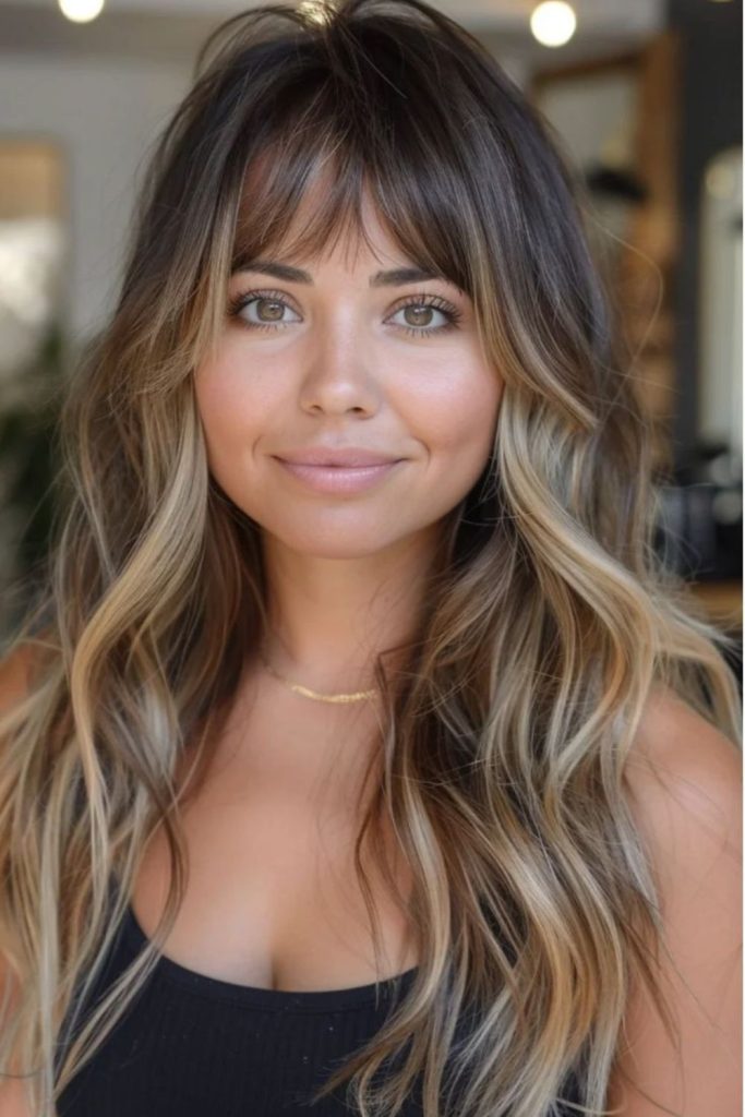 Moondust cascade layered ethereal fringe style