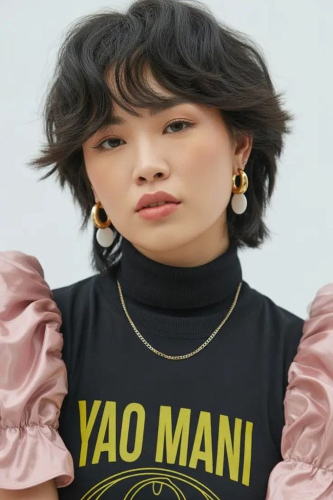 Modern shag with tousled layered texture.