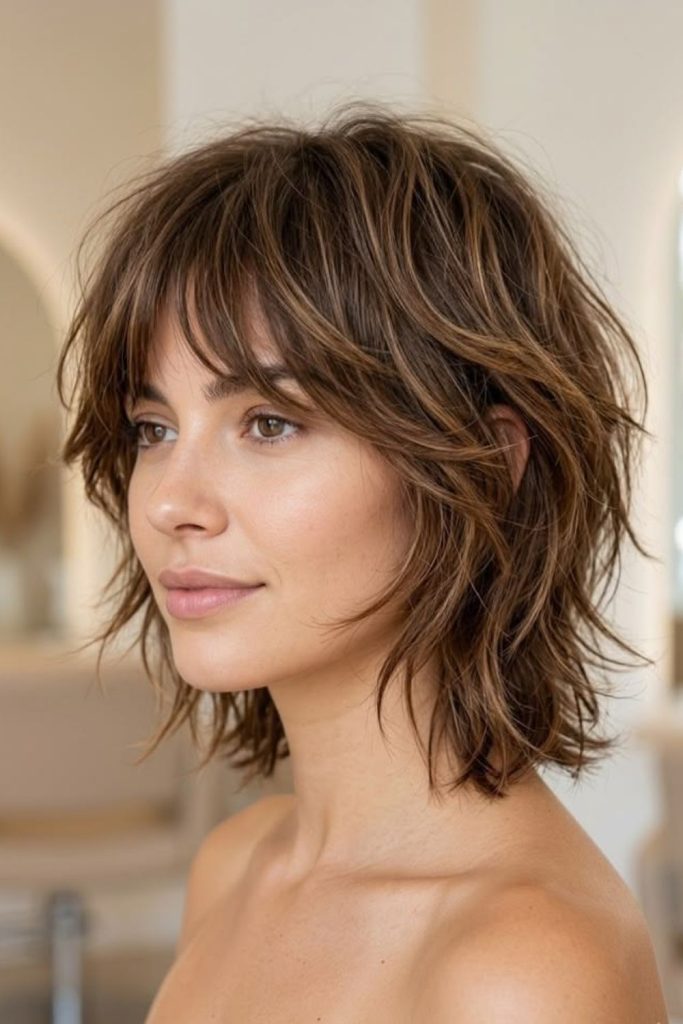 Soft shag with modern texture.