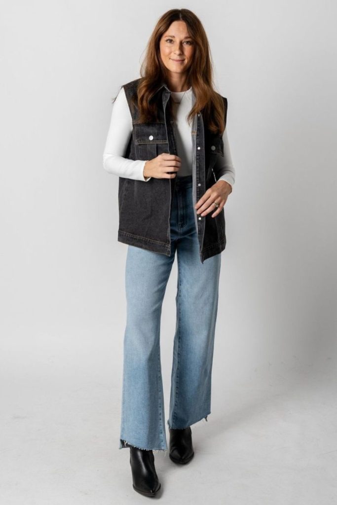 Oversized vest relaxed street casual boyfriend look