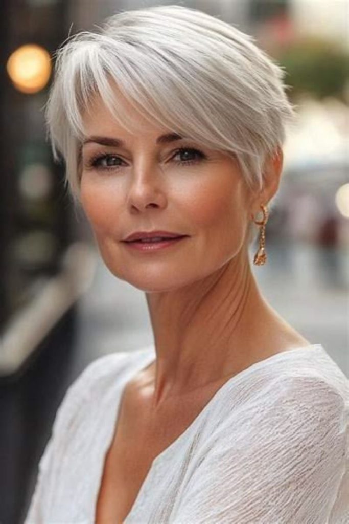 Textured crop with luminous silver strands.