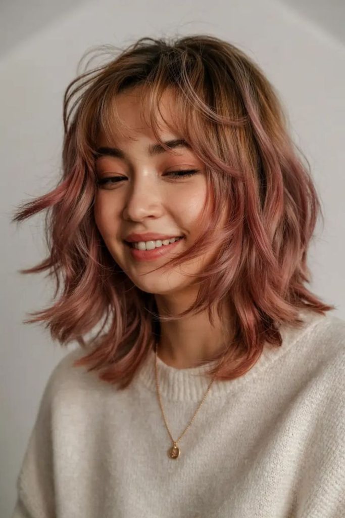 Blooming layers with soft volume.