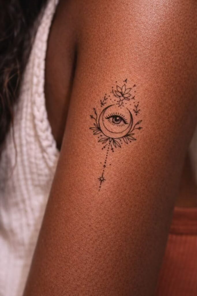 Protective sacred eye spiritual awareness tattoo