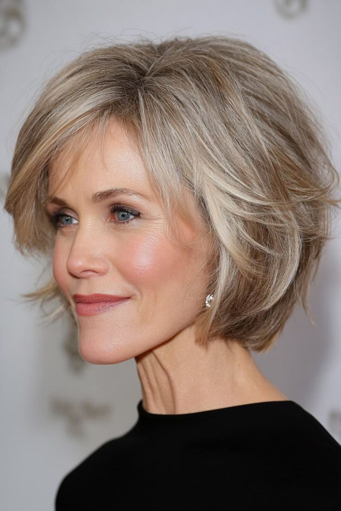 Satin bob with smooth soft shine