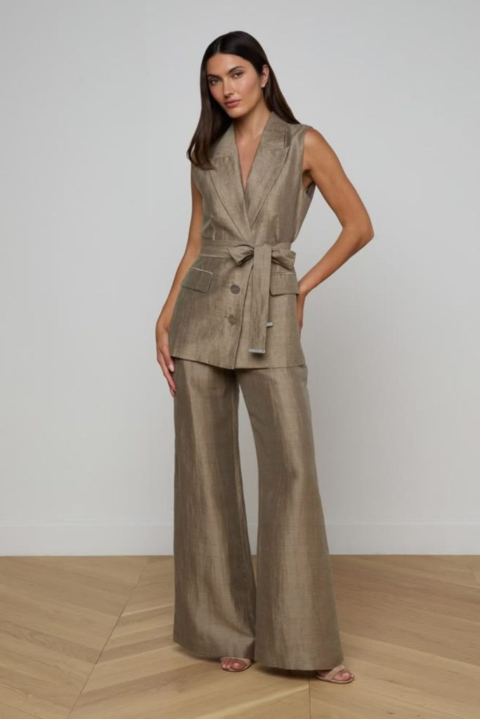 Silk vest fluid luxury elegant flowing fashion