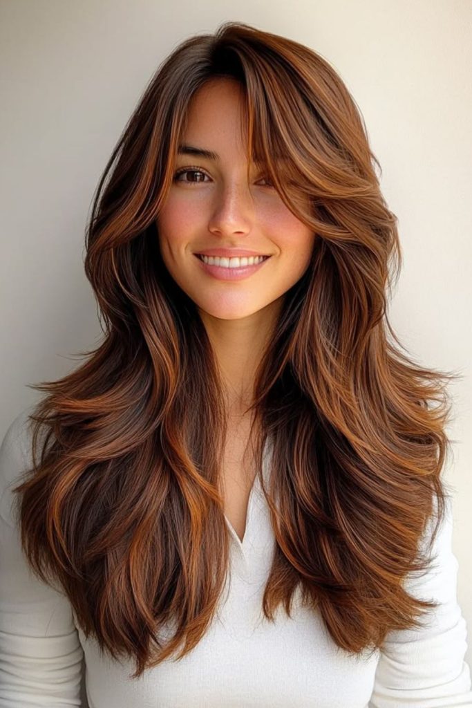 Starlight layers and soft wispy bangs.
