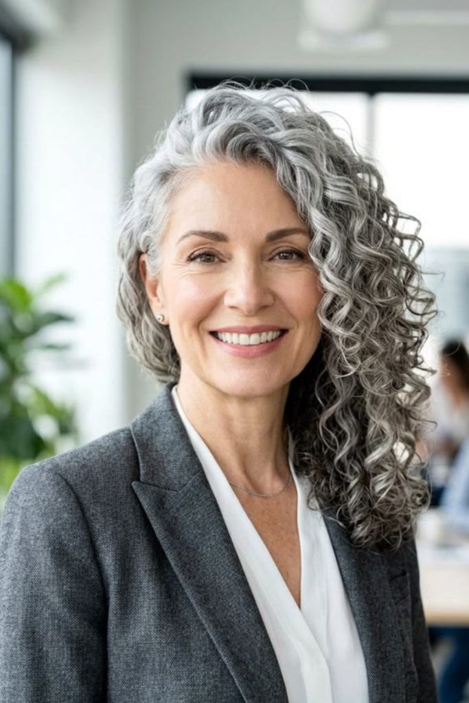 Storm curl sweep medium curls flowing backward motion
