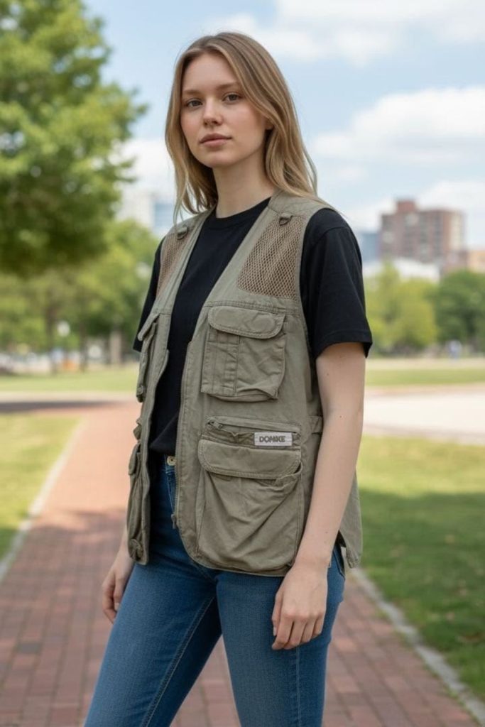 Cargo vest utility street rugged modern style