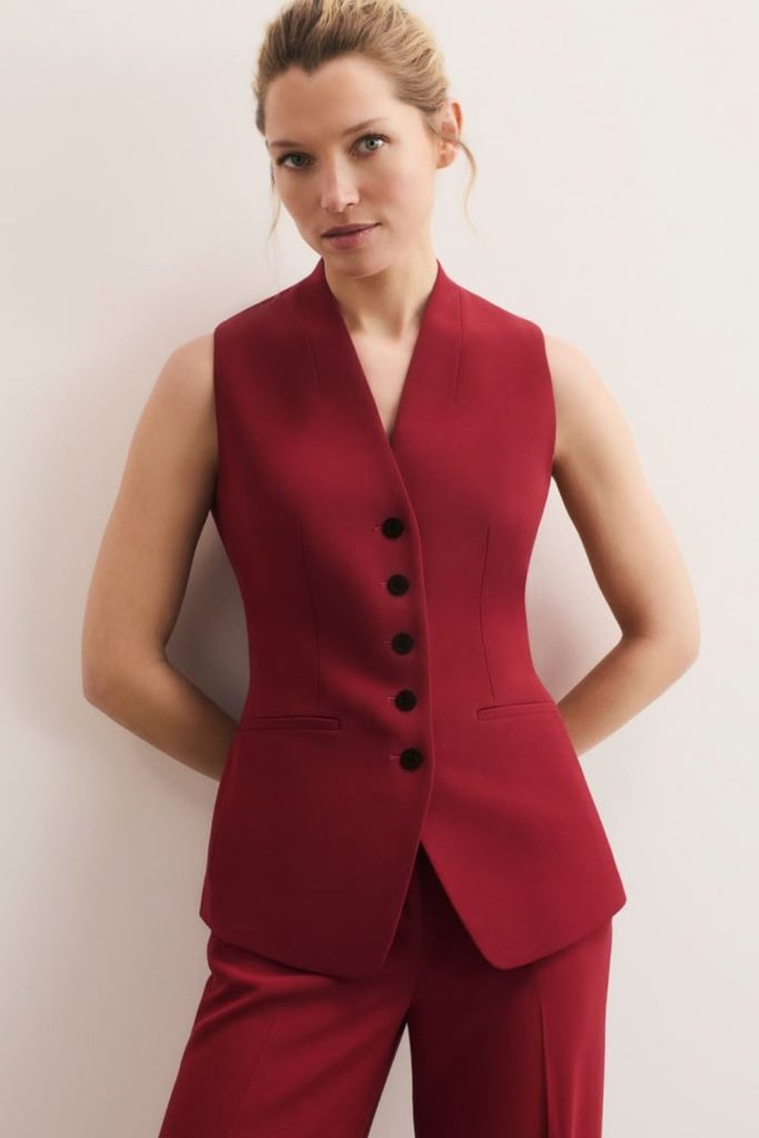Blazer vest corporate sharp professional fashion look