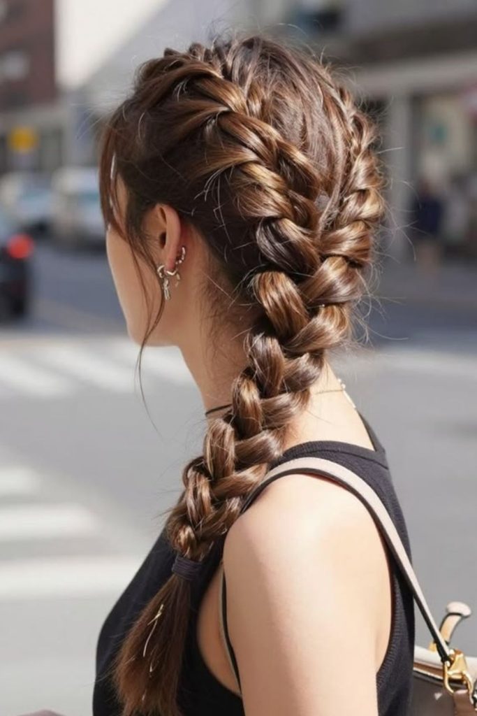 Waterfall braid for woodland adventures.