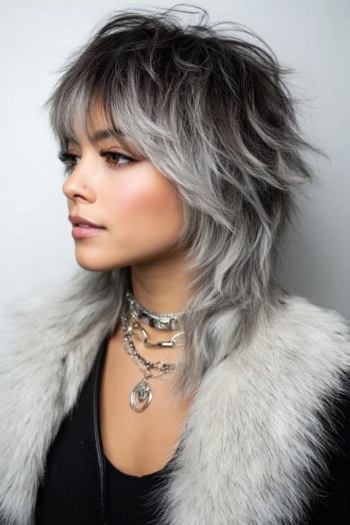 Avant-garde sculpted cut with artistic shape.