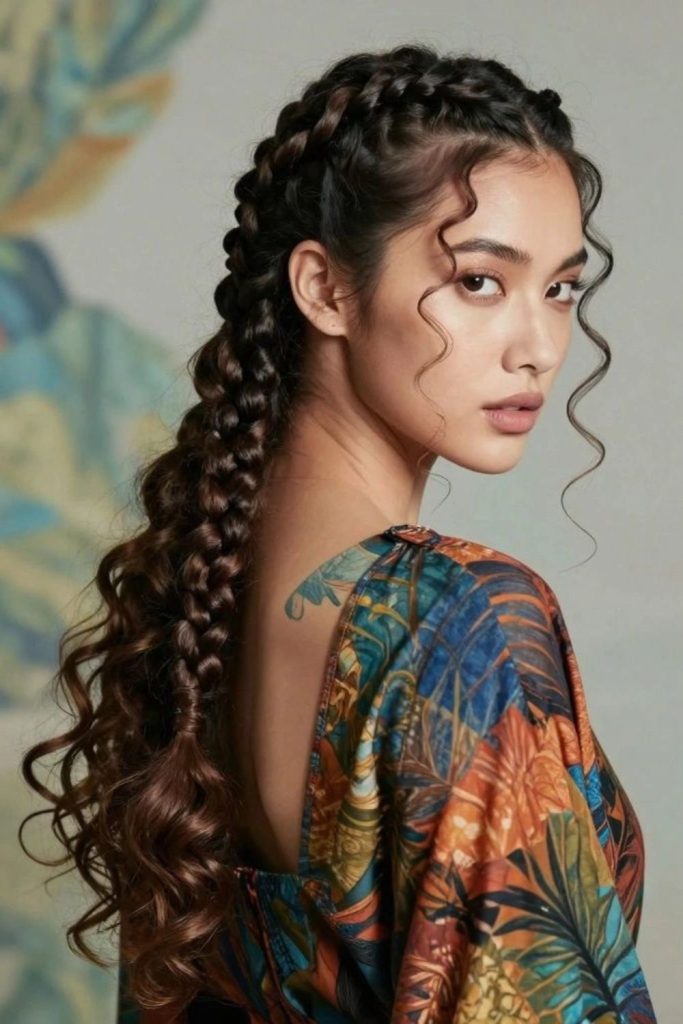 Cactus bloom woven braid.