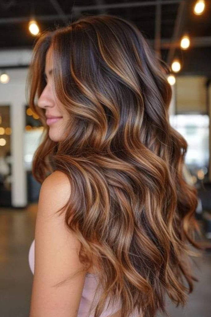 Chocolate maple dimensional brunette ribbons