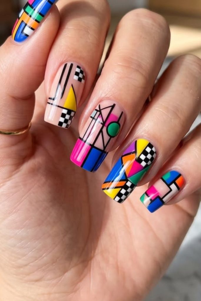 Tiny heart teacher appreciation nails.