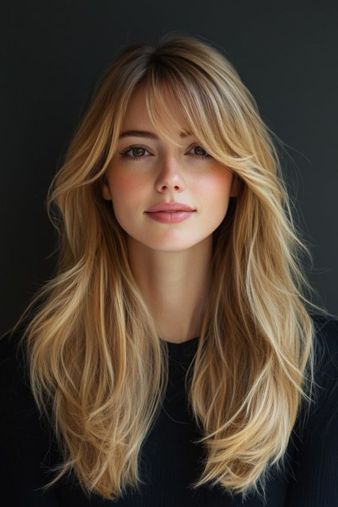 Golden Hour Sweep with honey highlights.