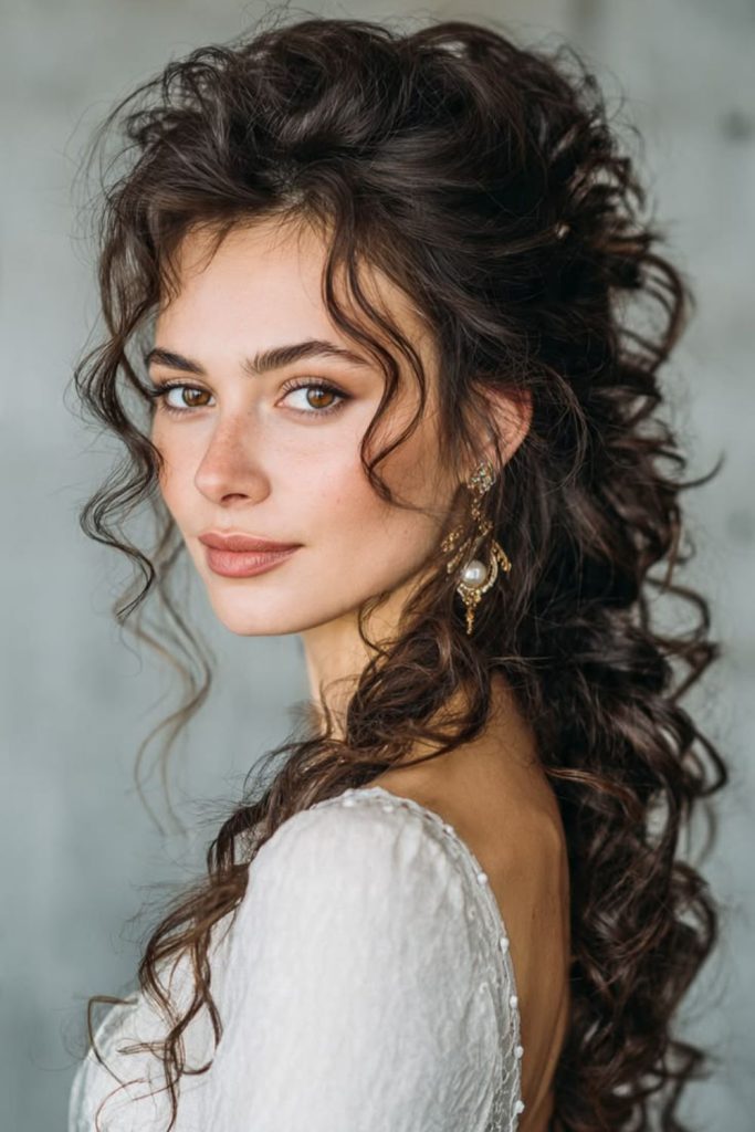 Gossamer curl halo with soft ringlets.