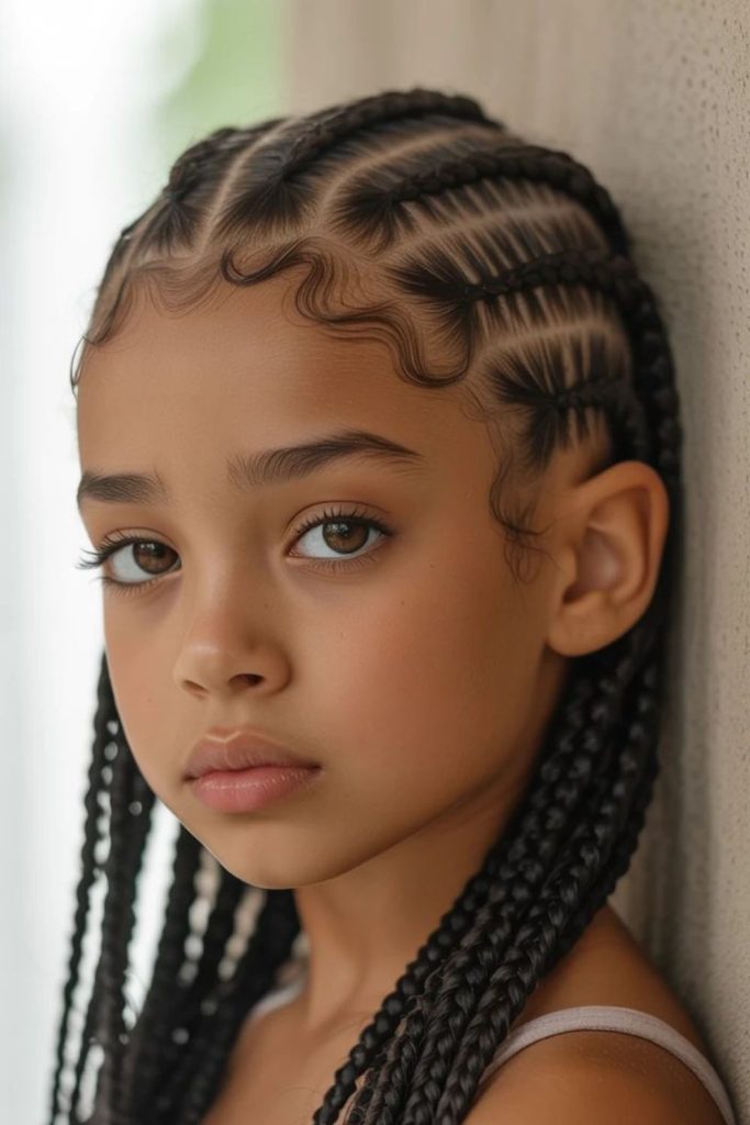 Chunky flat twists protective hairstyle.