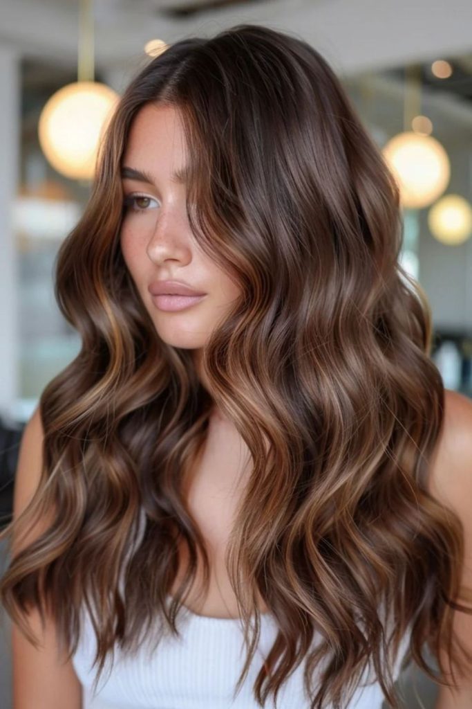 Hazelnut cocoa dimensional brunette hair