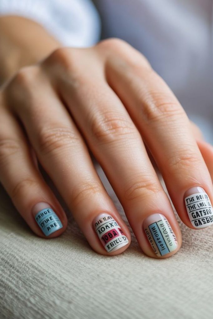 Notebook paper nails with scribbles.