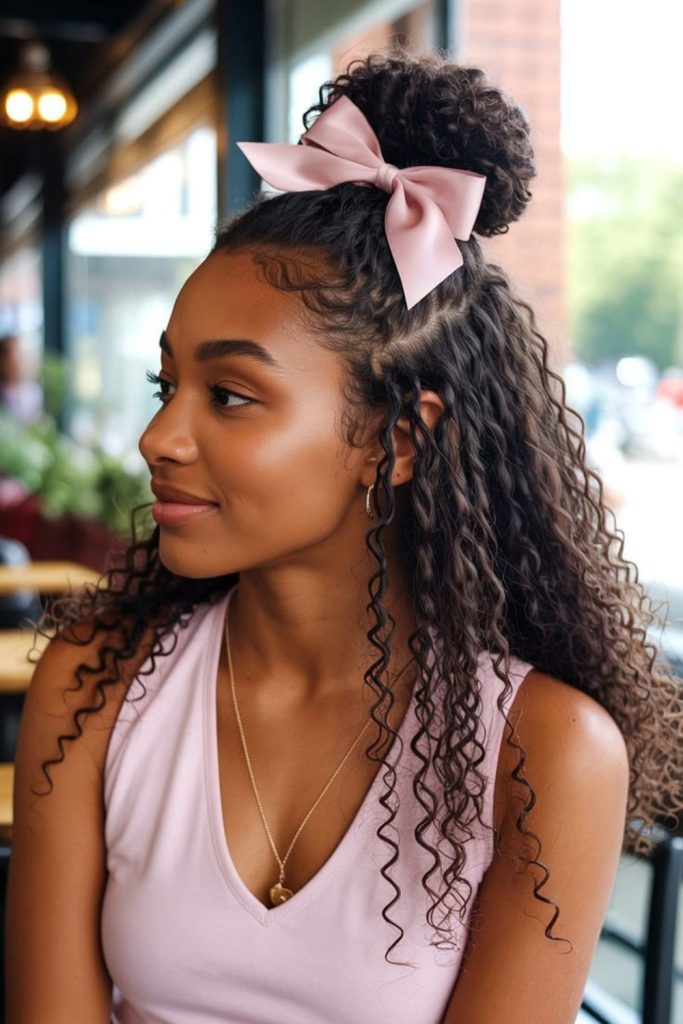 Spiral flexi rod curls with volume.
